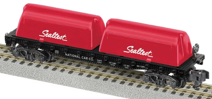 Model of Sealtest milk flat car.