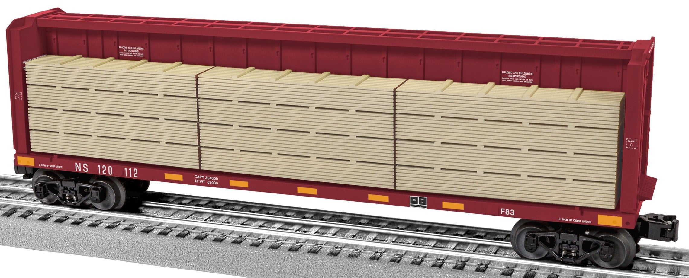 O NS Centerbeam Flatcar