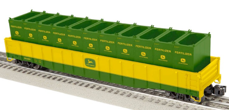 Lionel John Deere Gondola with Containers