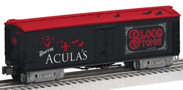 Red and black milk car.