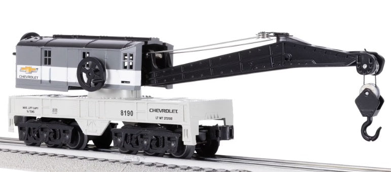 Lionel Crane car in Chevrolet paint scheme