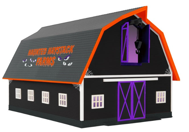 O Haunted Barn with Blinking Light