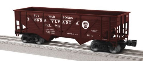 Model of a Pennsylvania 2-Bay hopper with "Buy War Bonds" on the side.