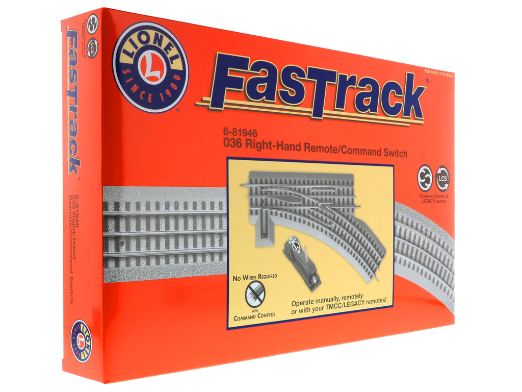 Box for Lionel Fastrack right hand switch