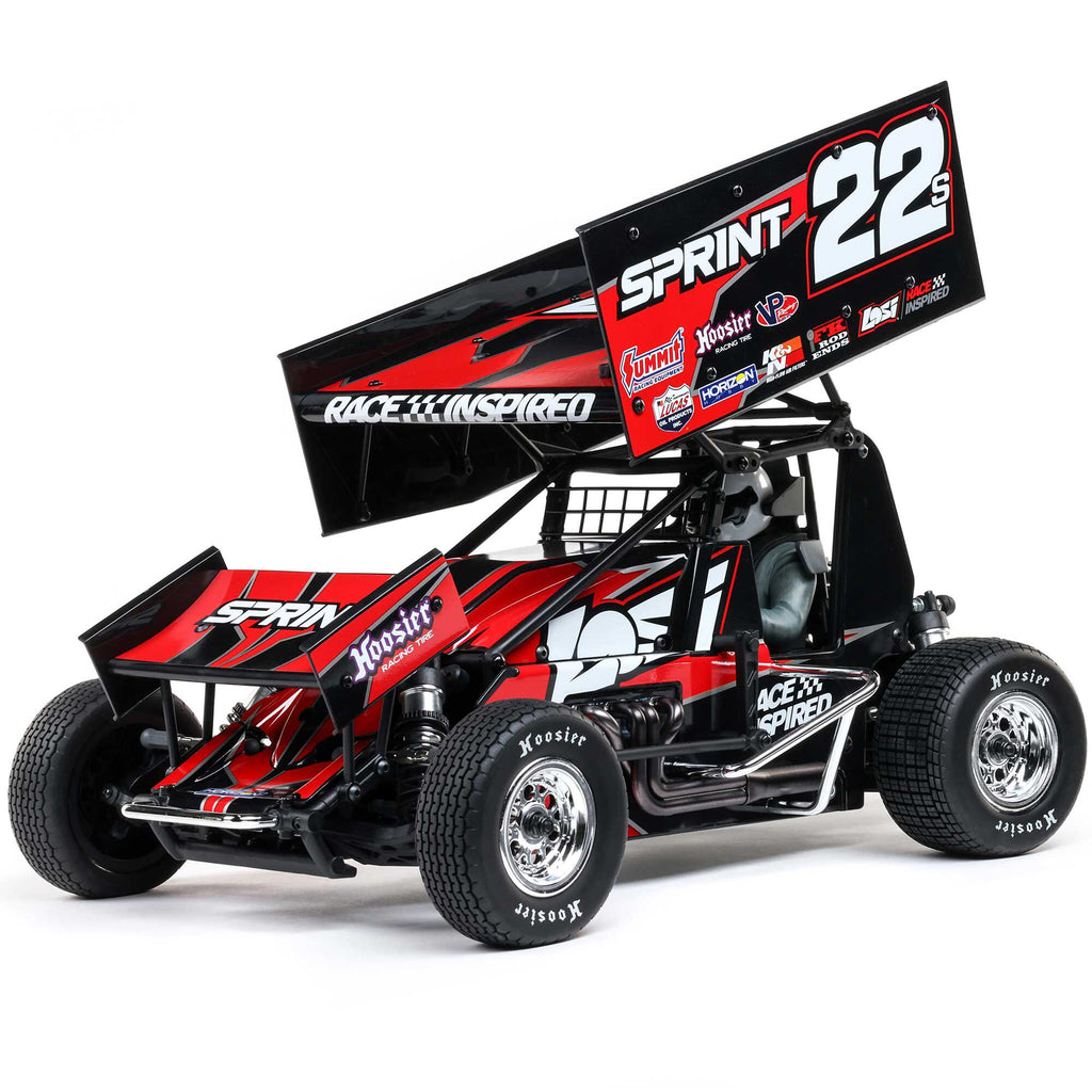 Red and Black sprint car.