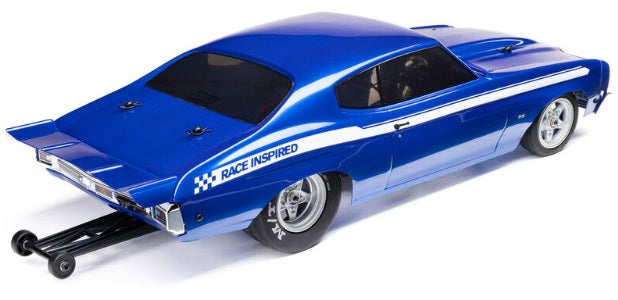 1/16 Mini 1970 Chevy Chevelle 2S 2WD RTR Brushless No Prep Drag Car (Battery & Charger Included),  Blue