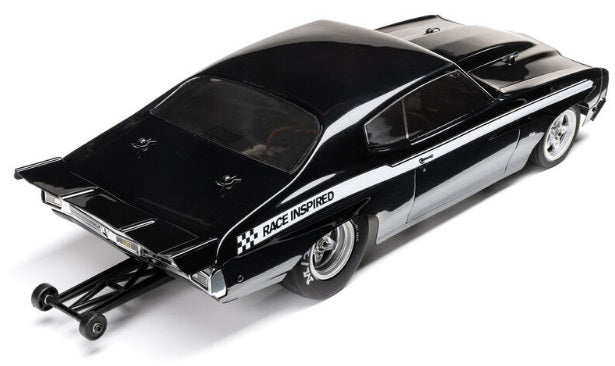 1/16 Mini 1970 Chevy Chevelle 2S 2WD RTR Brushless No Prep Drag Car (Battery & Charger Included), Black