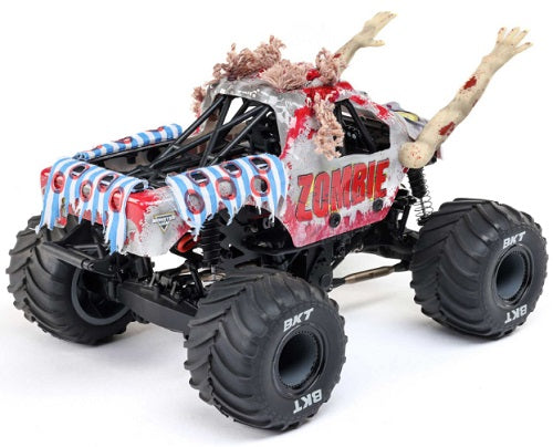 1/18 Mini LMT Zombie 2S 4X4 RTR Brushed Monster Truck (Battery & Charger Included), Red