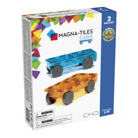 Blue & Orange Cars Magna-Tiles