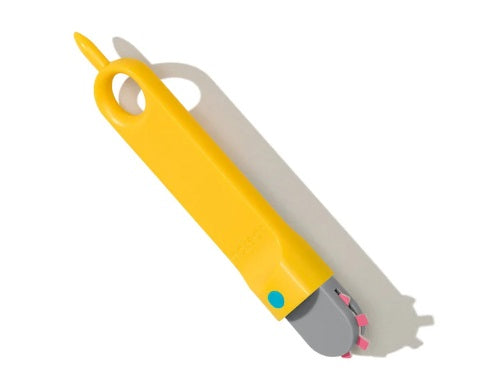 Yellow handle fold roller tool.