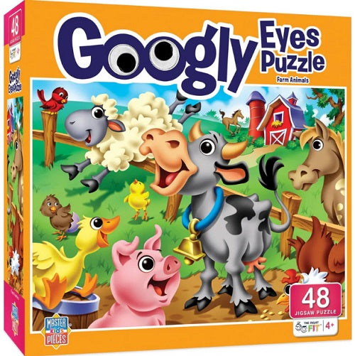 Googly Eyes Farm Animals 48pc Puzzle