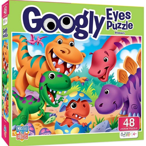 Googly Eyes Dinosaurs 48pc Puzzle