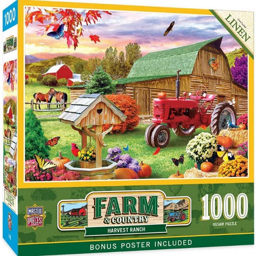 Farm Country Harvest Ranch 1000pc Puzzle
