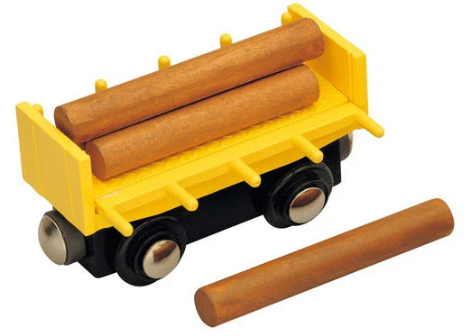WOOD LOG CAR