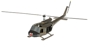 UH-1 Huey Helicopter Metal Earth