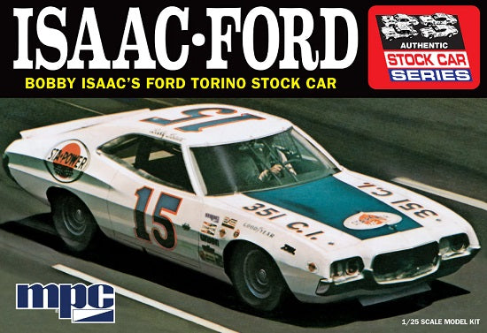 Bobby Isaac's Ford Torino Stock car model kit box