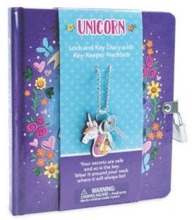 Unicorn Diary w/Necklace