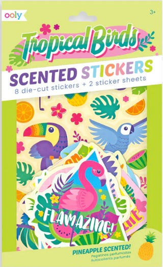 Tropical Birds Scented Sticker