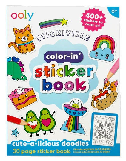 Color-in Sticker Book Cute-a-l
