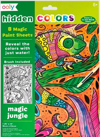 Hidden Colors Magic Paint Sheets - Magic Jungle