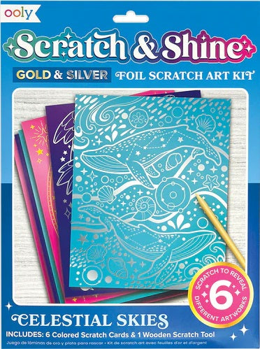 Scratch & Shine Scratch Cards - Celestial Skies