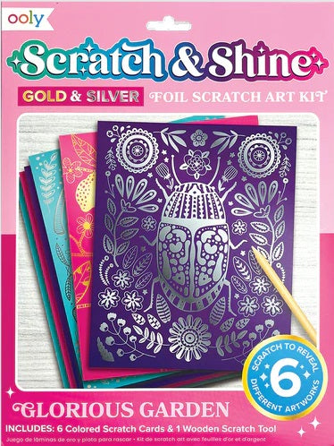 Scratch & Shine Scratch Cards - Glorious Garden