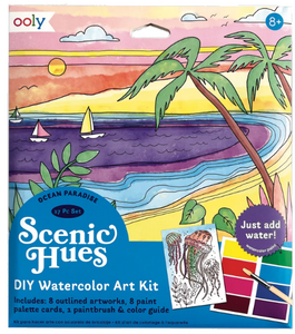 Scenic Hues DIY Watercolor Art Kit - Ocean Paradise