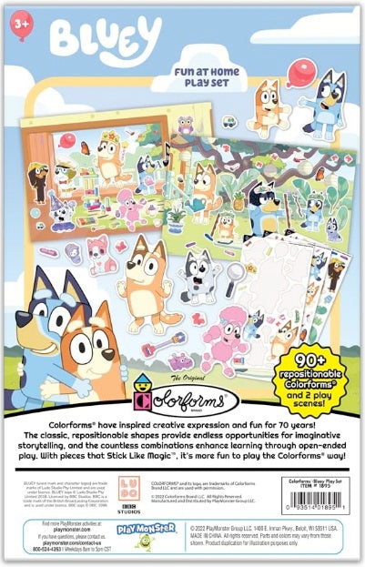 Bluey Colorforms Playset