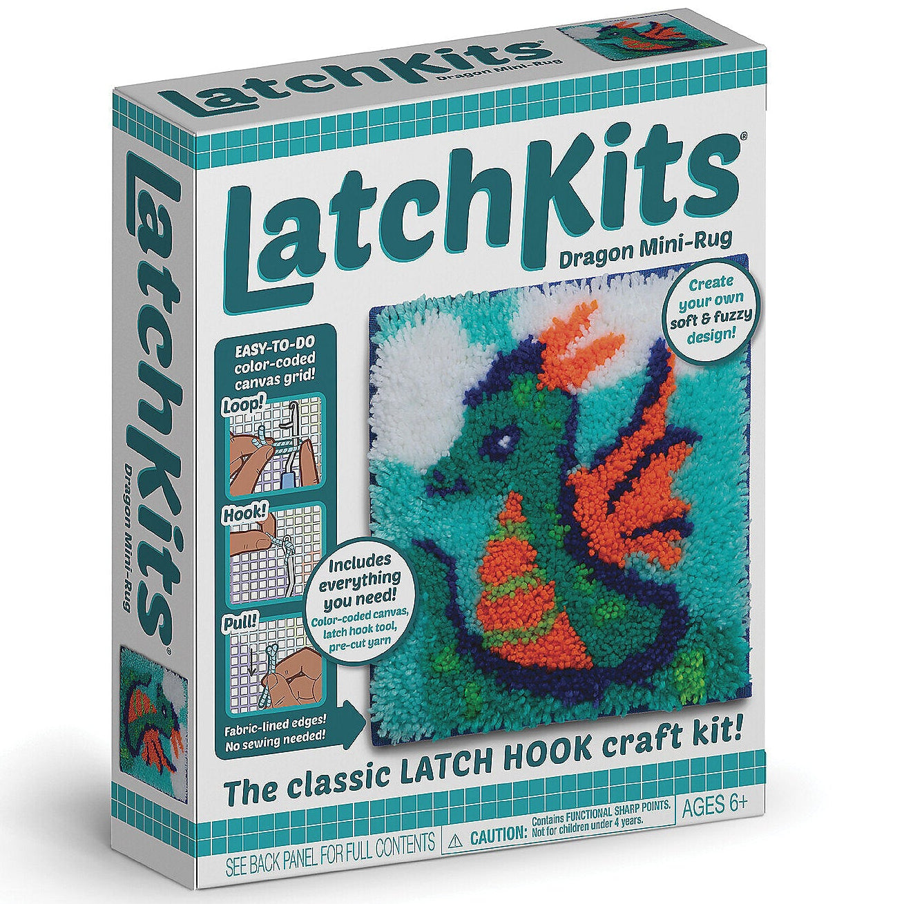 LatchKits Latch Hook Craft Kit: Dragon