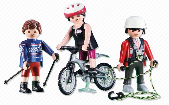 3 MOUNTAIN SPORTS FIGURES