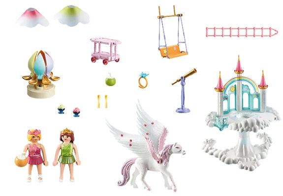 Rainbow Castle in the Clouds