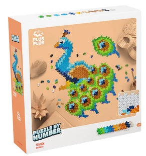 Peacock Puzzle by Number