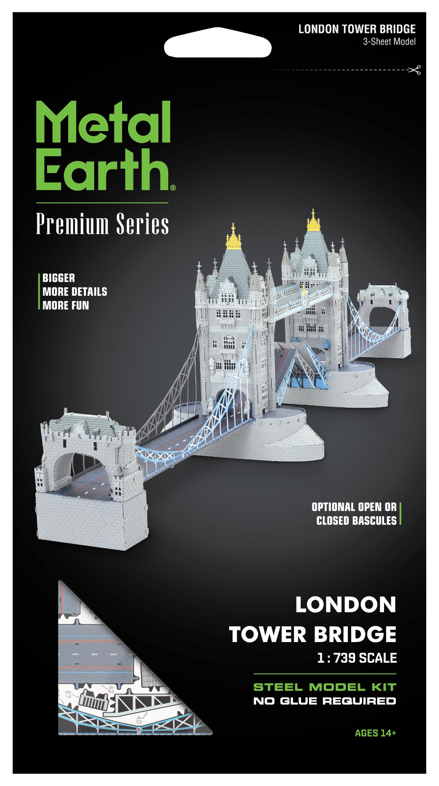 Metal Earth London Tower Bridge Premium