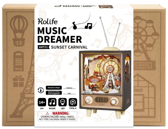 Package for sunset carnival model kit.