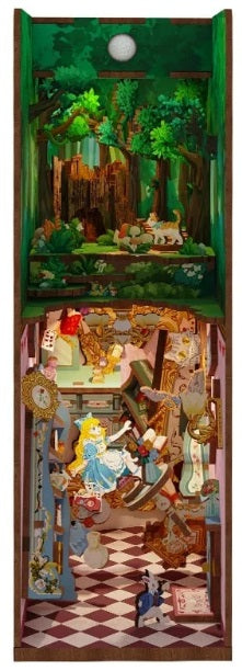 Assembled Alice's Adventure book nook kit