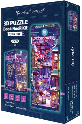 Package for Cyber City book nook kit.