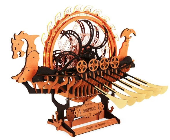 Laser Cut model of a Viking Dragon Ship