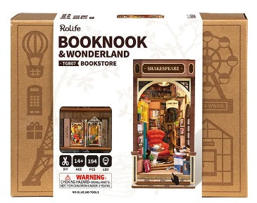 Package for book store book nook kit.