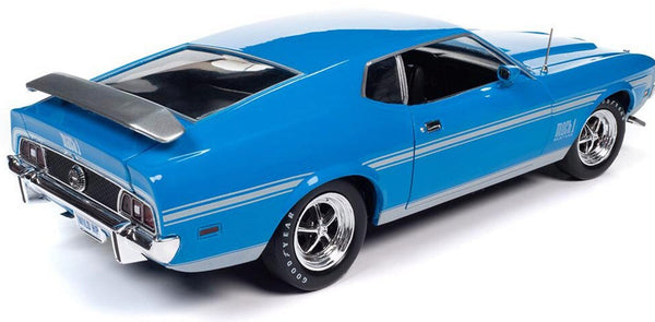 1/18 1972 Ford Mustang Mach 1 Grabber Blue