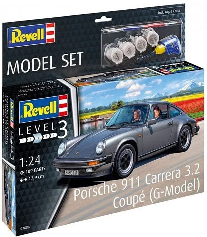1/24 Porsche 911G Carrera 3.2 Coupe Car w/paint & glue