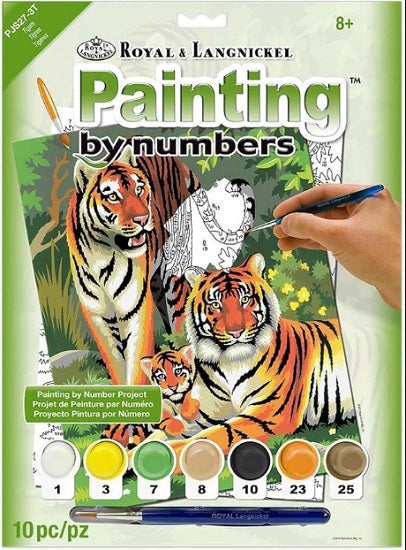 Paint By Numbers Junior Small - Tigers