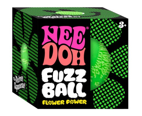 Small black box with green flower made of dots.