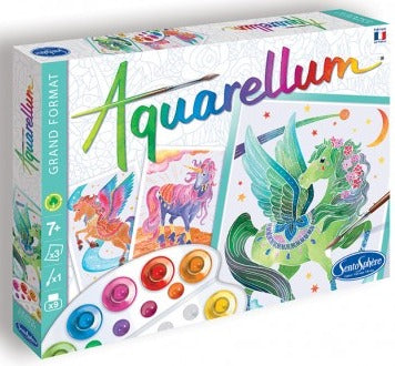 Aquarellum - Magic Canvas Large Unicorn & Pegasus
