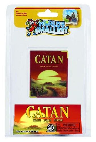 Package of World's Smallest Catan game.