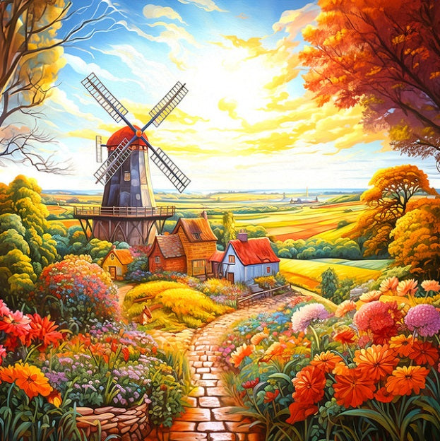 500pc WIndmill on the Farm Puz