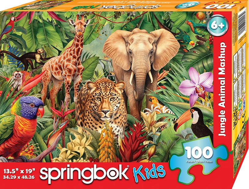 100pc Jungle Animal Mash Up