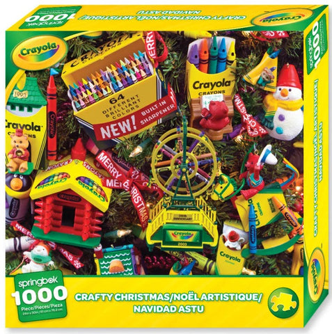 Crayola Crafty Christmas Ornaments 1000pc Puzzle