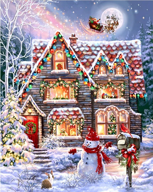 1000pc Christmas Eve Cottage
