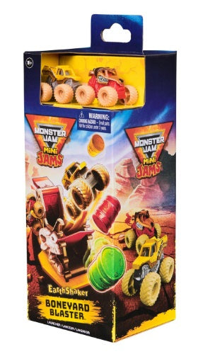 Monster Jam Mini Launchers Earthshaker Boneyard Blasters