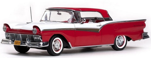 1/18 1957 Ford Fairlane 500 Skyliner Flame Red
